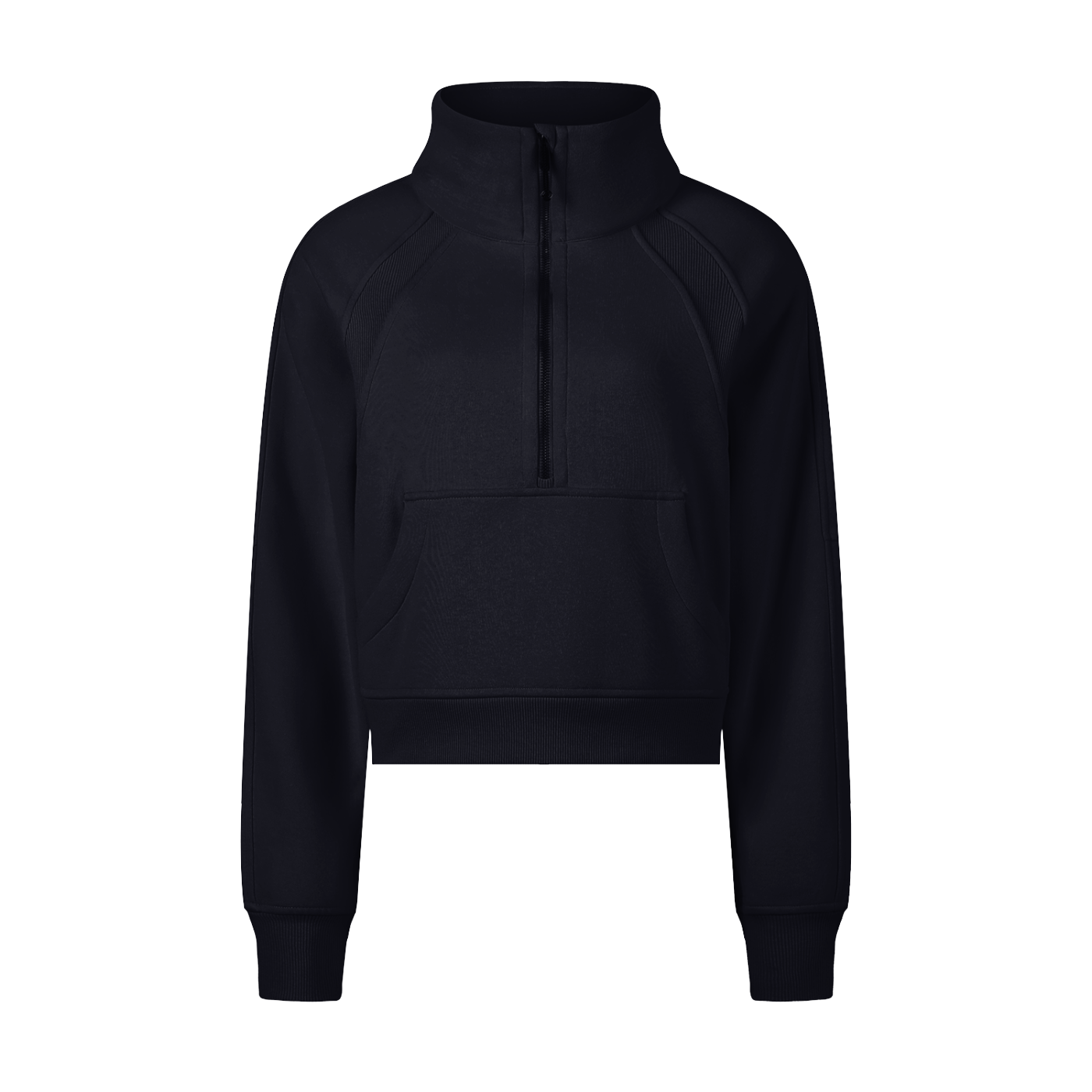 Cropped Half-Zip Sweatshirt - Calzy Studios