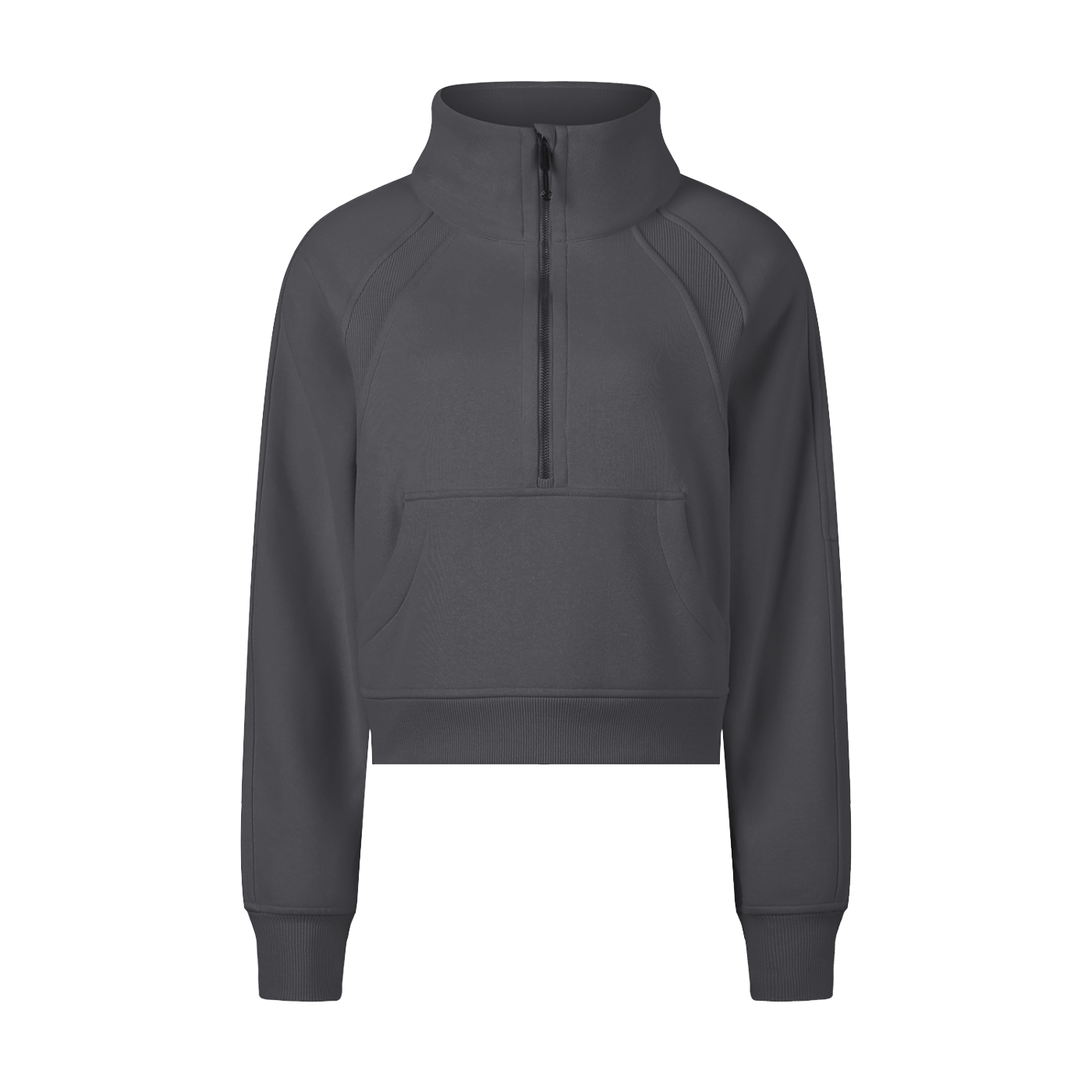 Cropped Half-Zip Sweatshirt - Calzy Studios