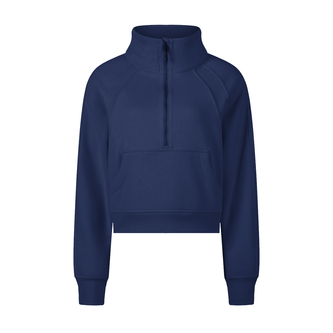 Cropped Half-Zip Sweatshirt - Calzy Studios