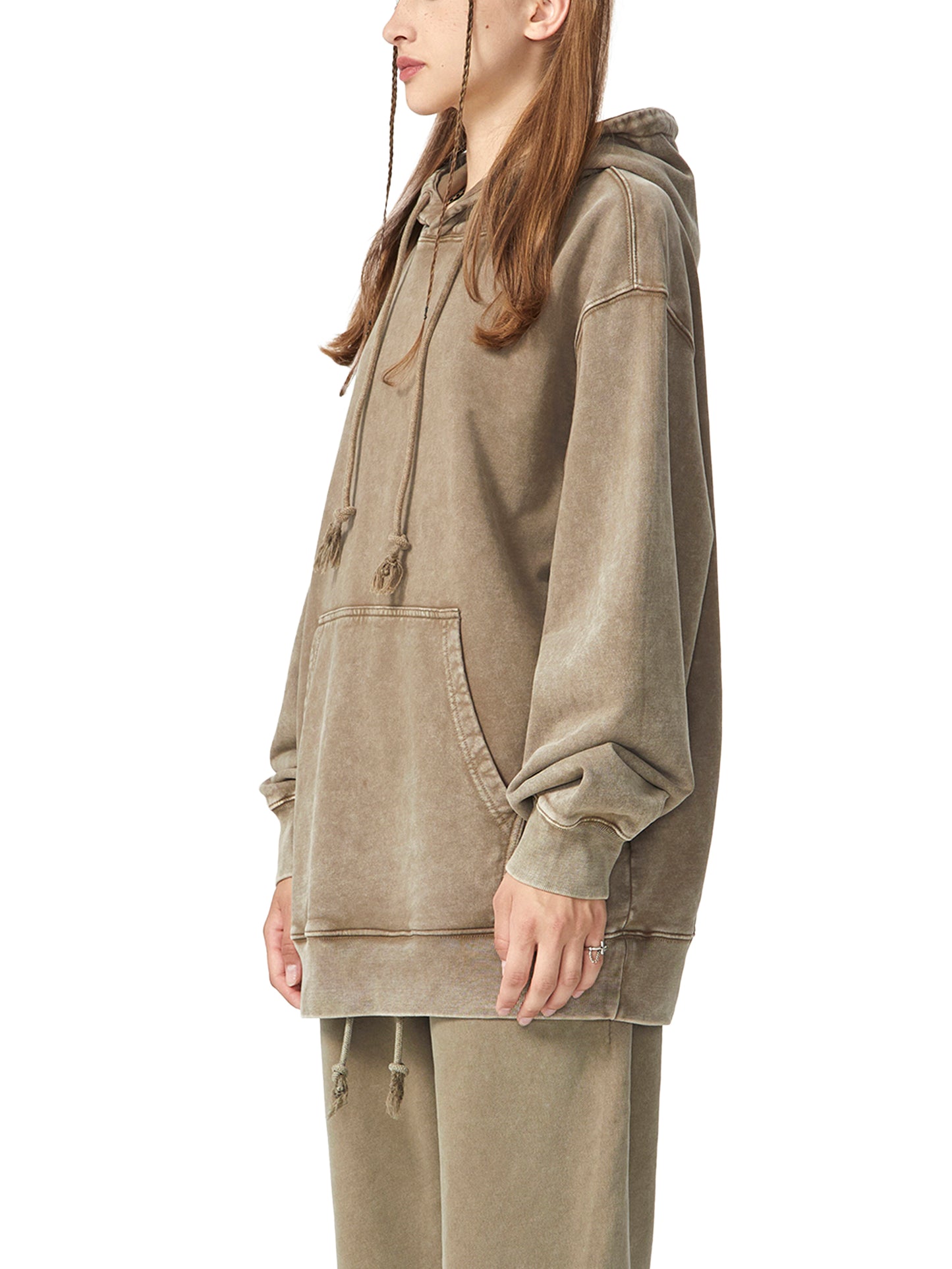 Heavyweight Pure Cotton Classic Snow Washed Hoodie - Calzy Studios