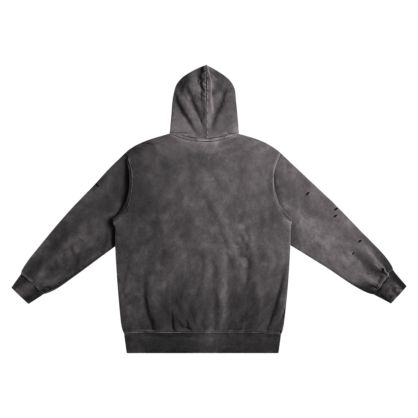 Heavyweight Pure Cotton Hand-Frayed Monkey Washed Hoodie - Calzy Studios