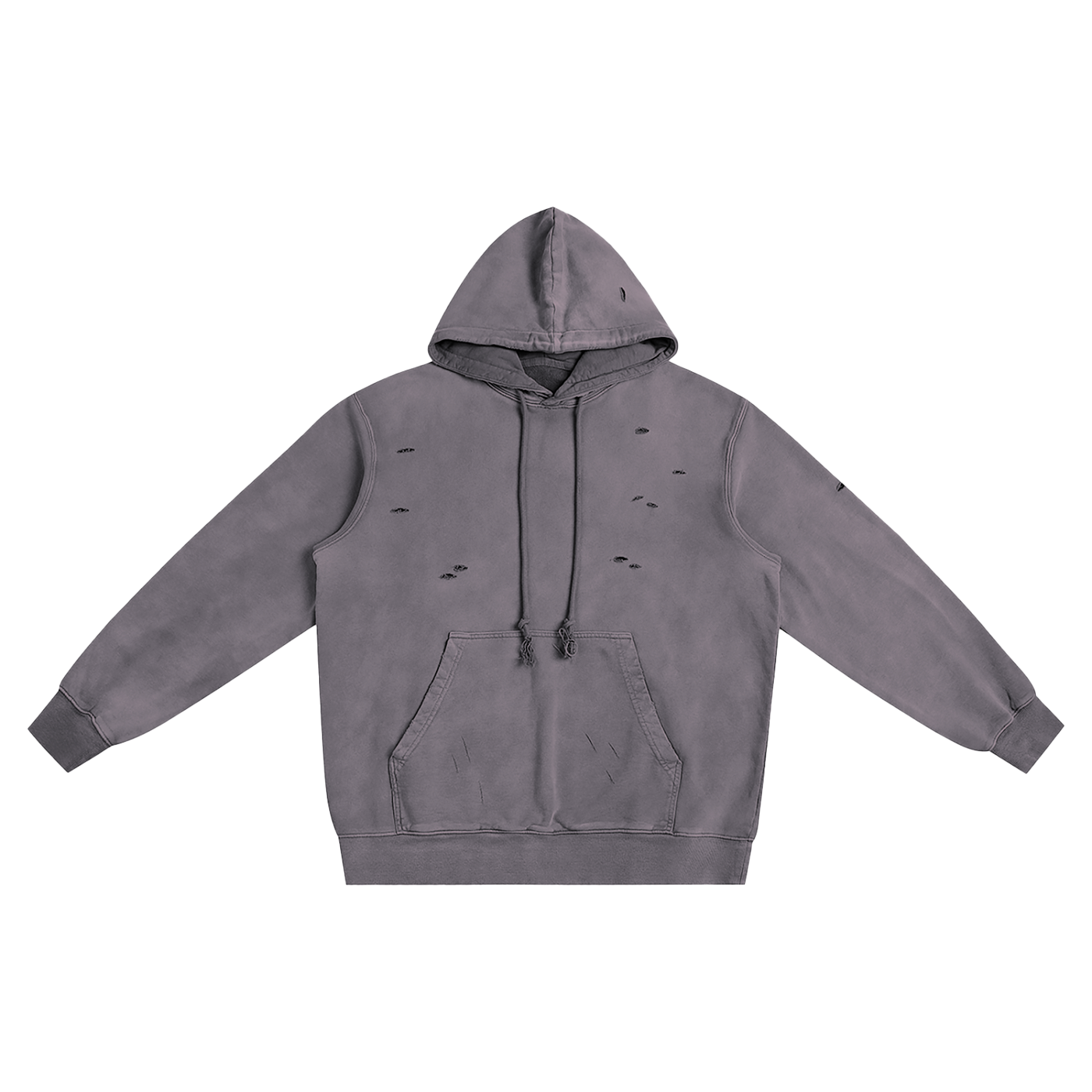 Heavyweight Pure Cotton Hand-Frayed Monkey Washed Hoodie - Calzy Studios