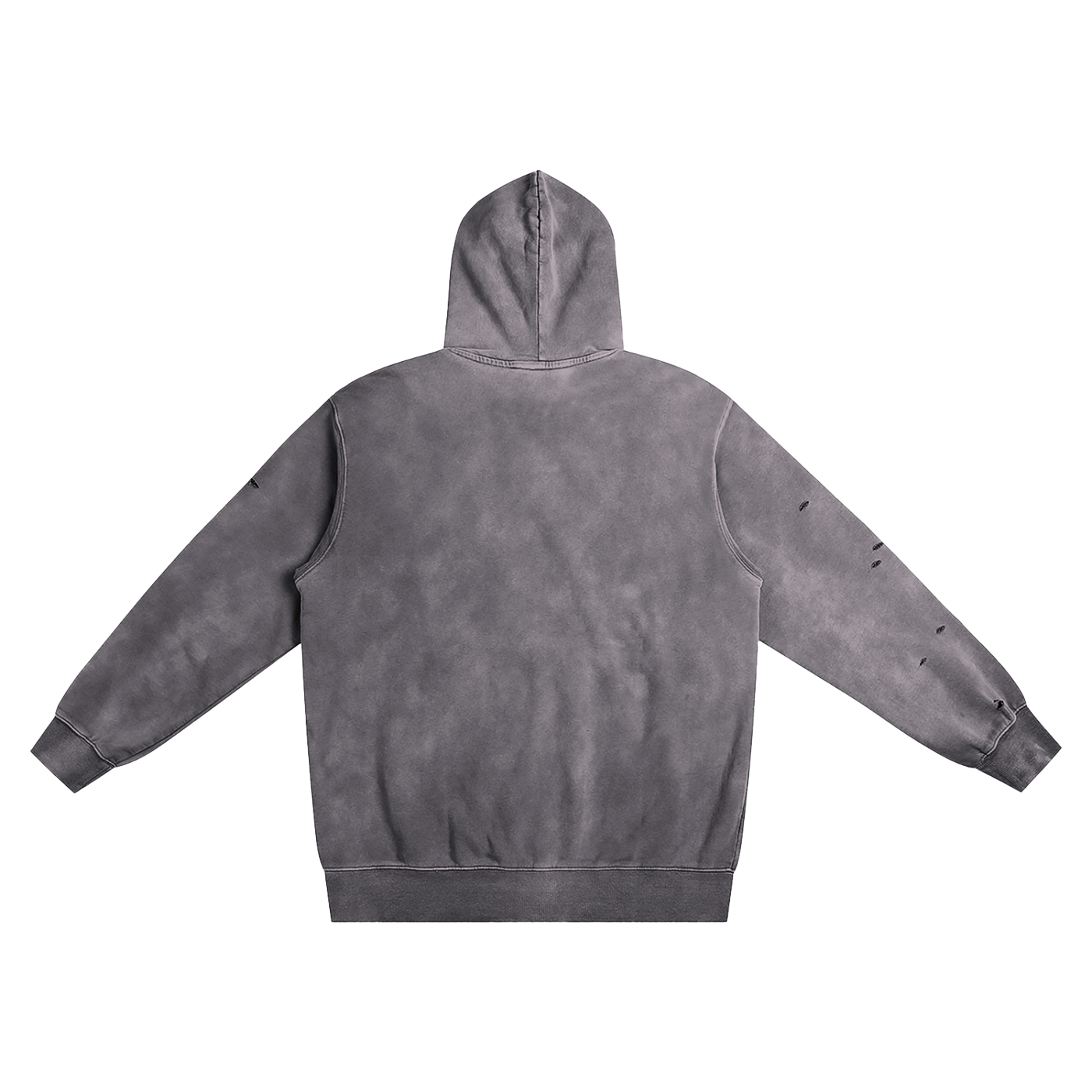 Heavyweight Pure Cotton Hand-Frayed Monkey Washed Hoodie - Calzy Studios