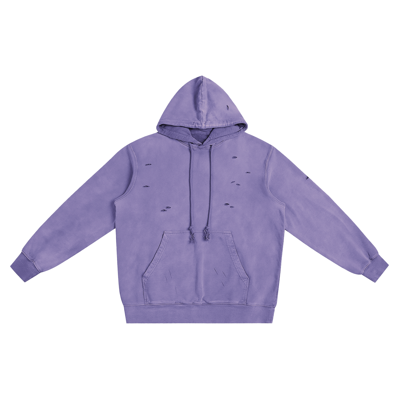 Heavyweight Pure Cotton Hand-Frayed Monkey Washed Hoodie - Calzy Studios