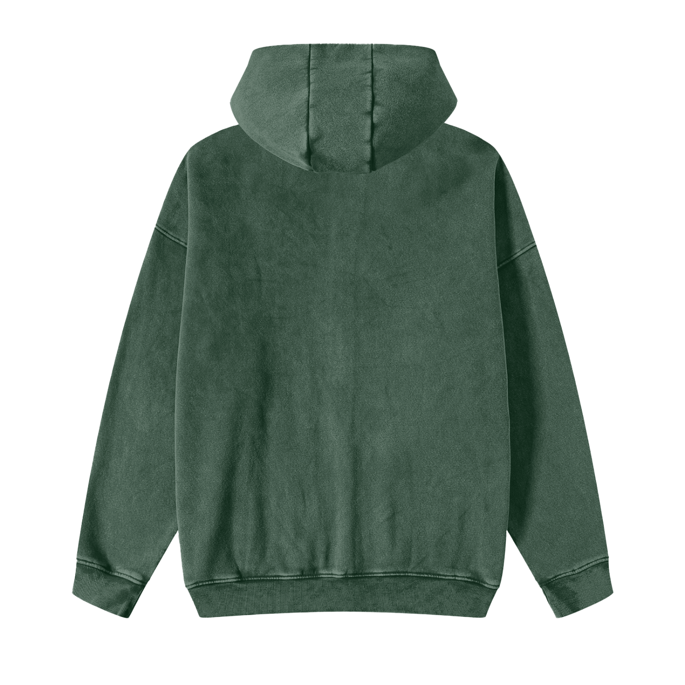 Snow Washed Zip-Through Hoodie - Calzy Studios