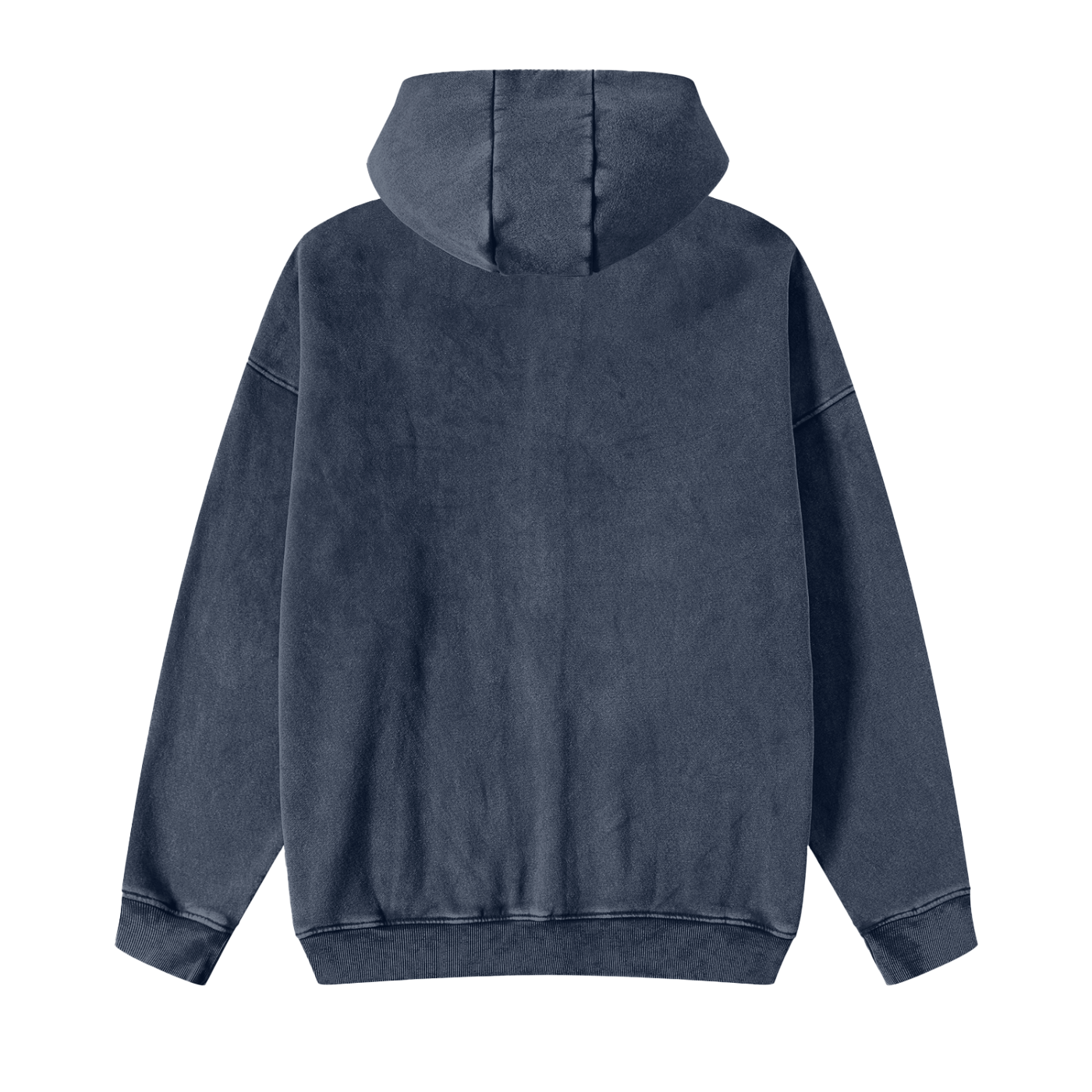 Snow Washed Zip-Through Hoodie - Calzy Studios