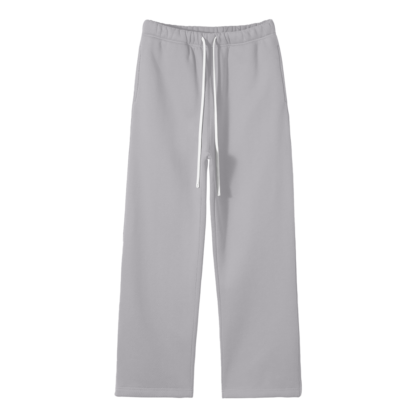 Streetwear Unisex Solid Color Fleece Straight Leg Pants - Calzy Studios