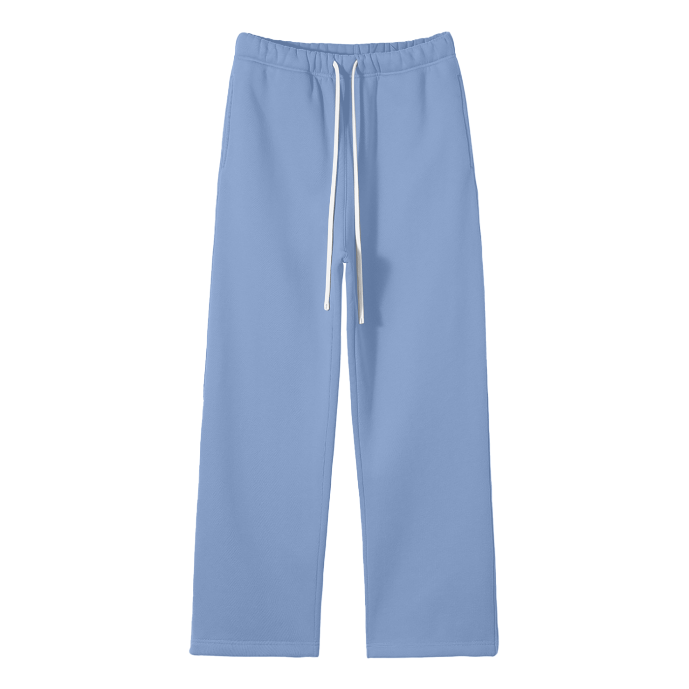 Streetwear Unisex Solid Color Fleece Straight Leg Pants - Calzy Studios
