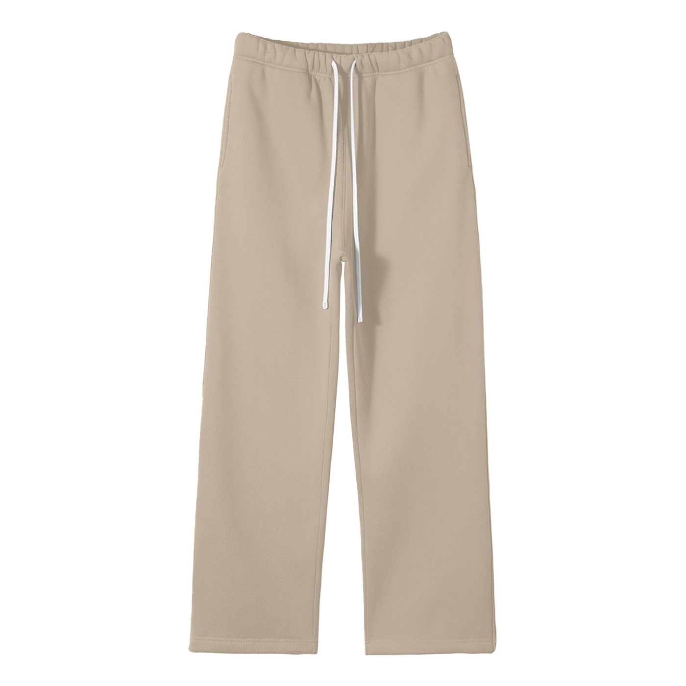 Streetwear Unisex Solid Color Fleece Straight Leg Pants - Calzy Studios