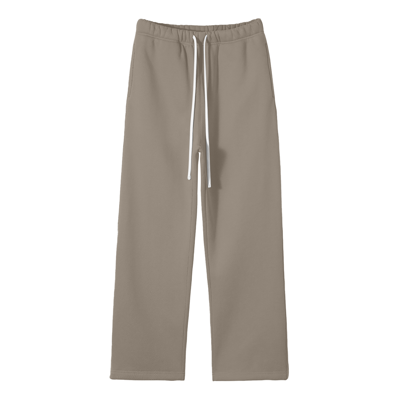 Streetwear Unisex Solid Color Fleece Straight Leg Pants - Calzy Studios