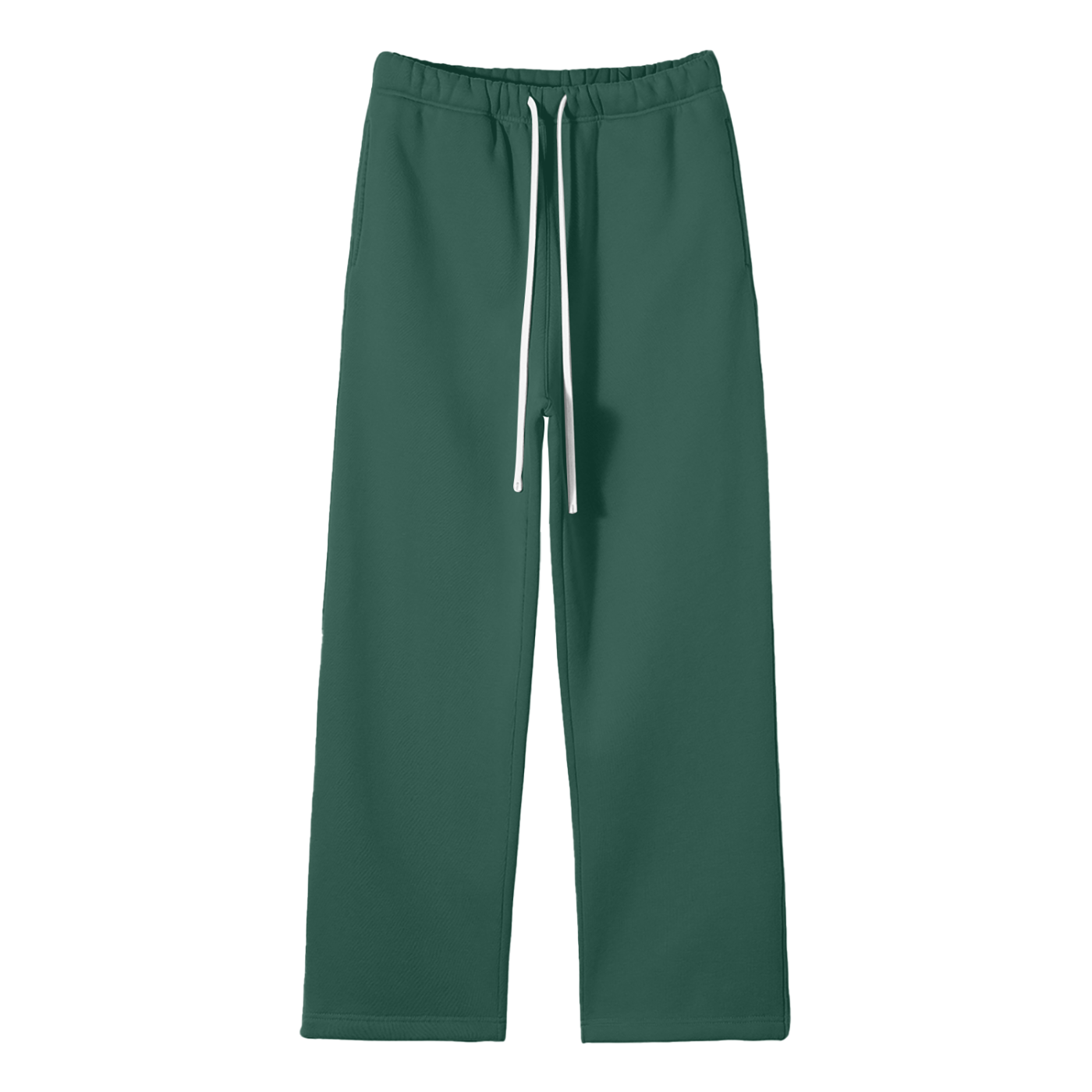 Streetwear Unisex Solid Color Fleece Straight Leg Pants - Calzy Studios