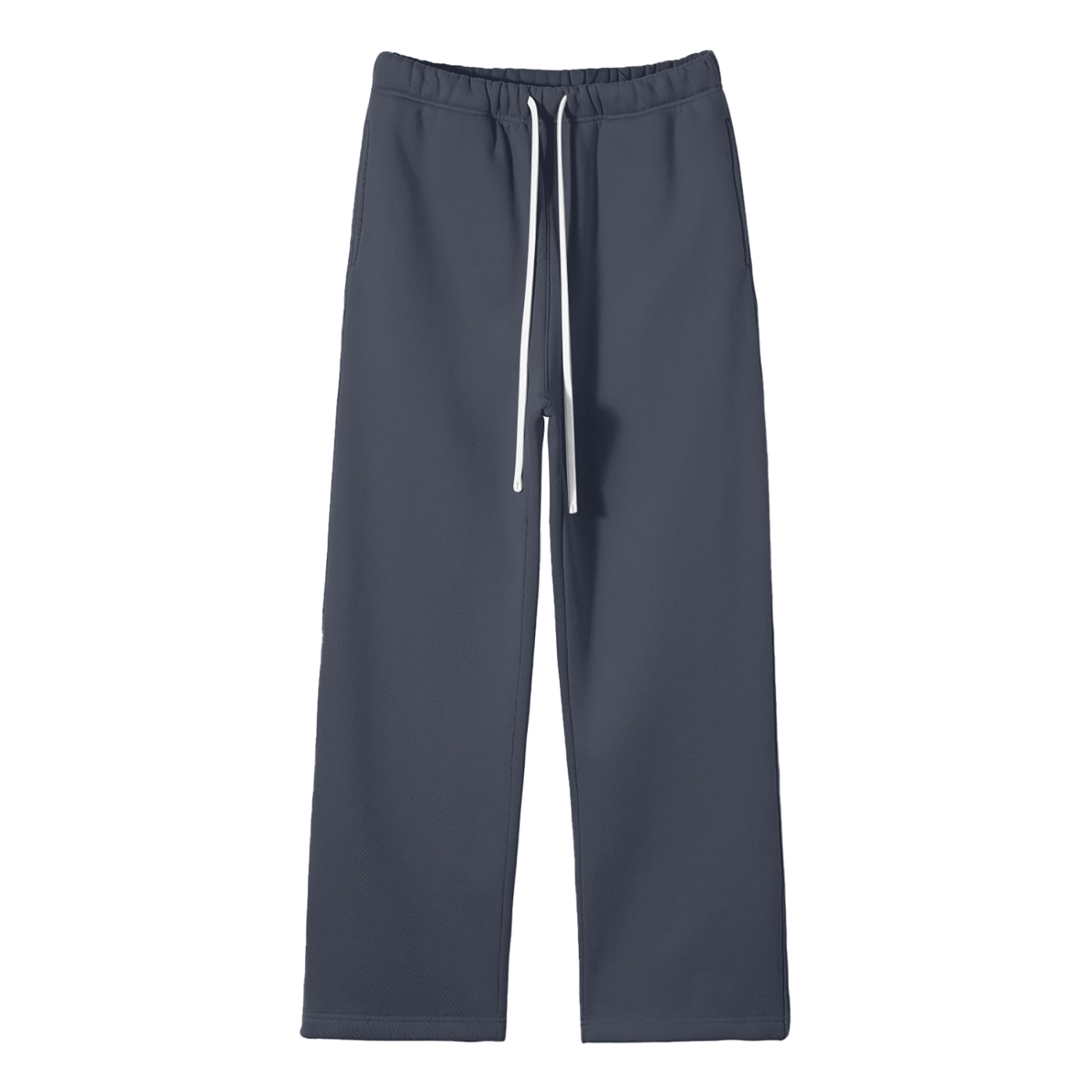 Streetwear Unisex Solid Color Fleece Straight Leg Pants - Calzy Studios