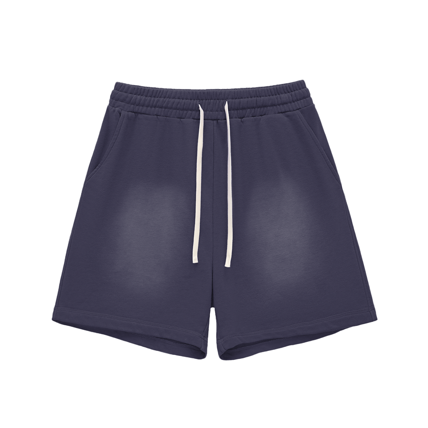 Sun Fade Raw Edge Cotton Shorts - Calzy Studios