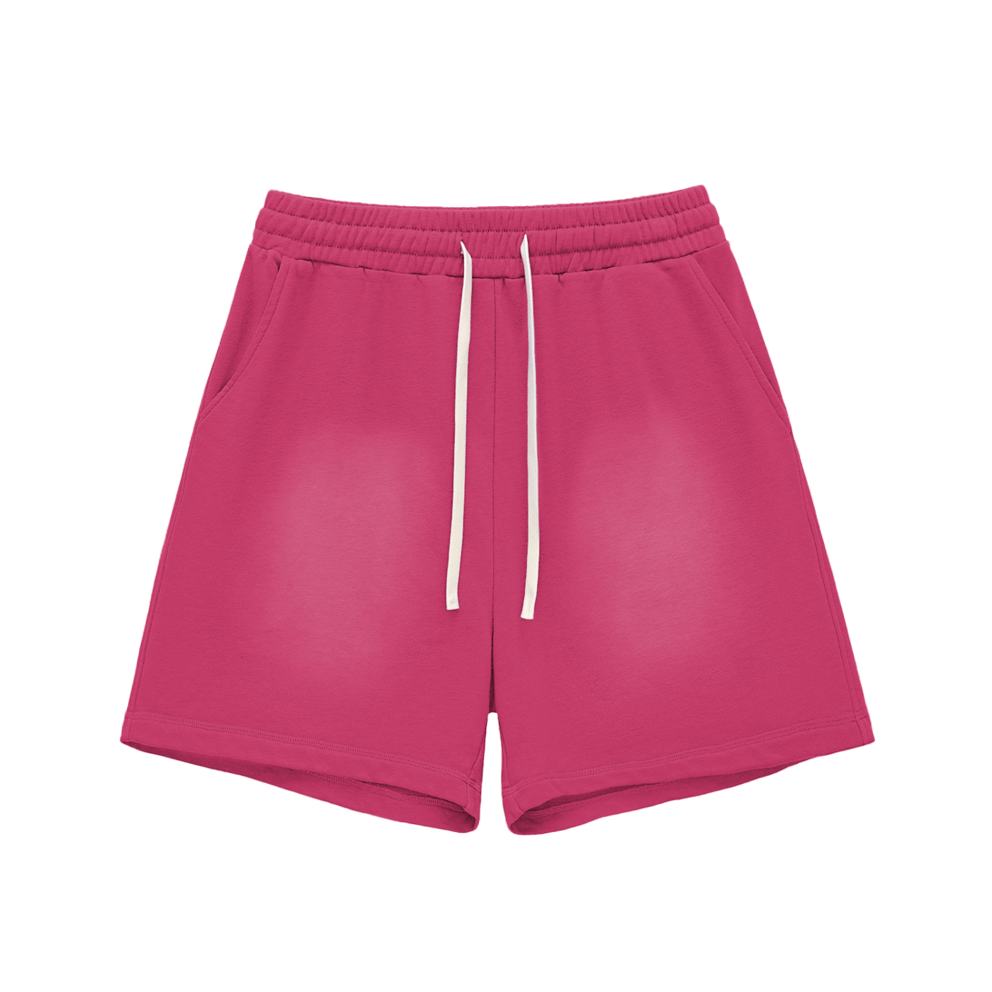 Sun Fade Raw Edge Cotton Shorts - Calzy Studios