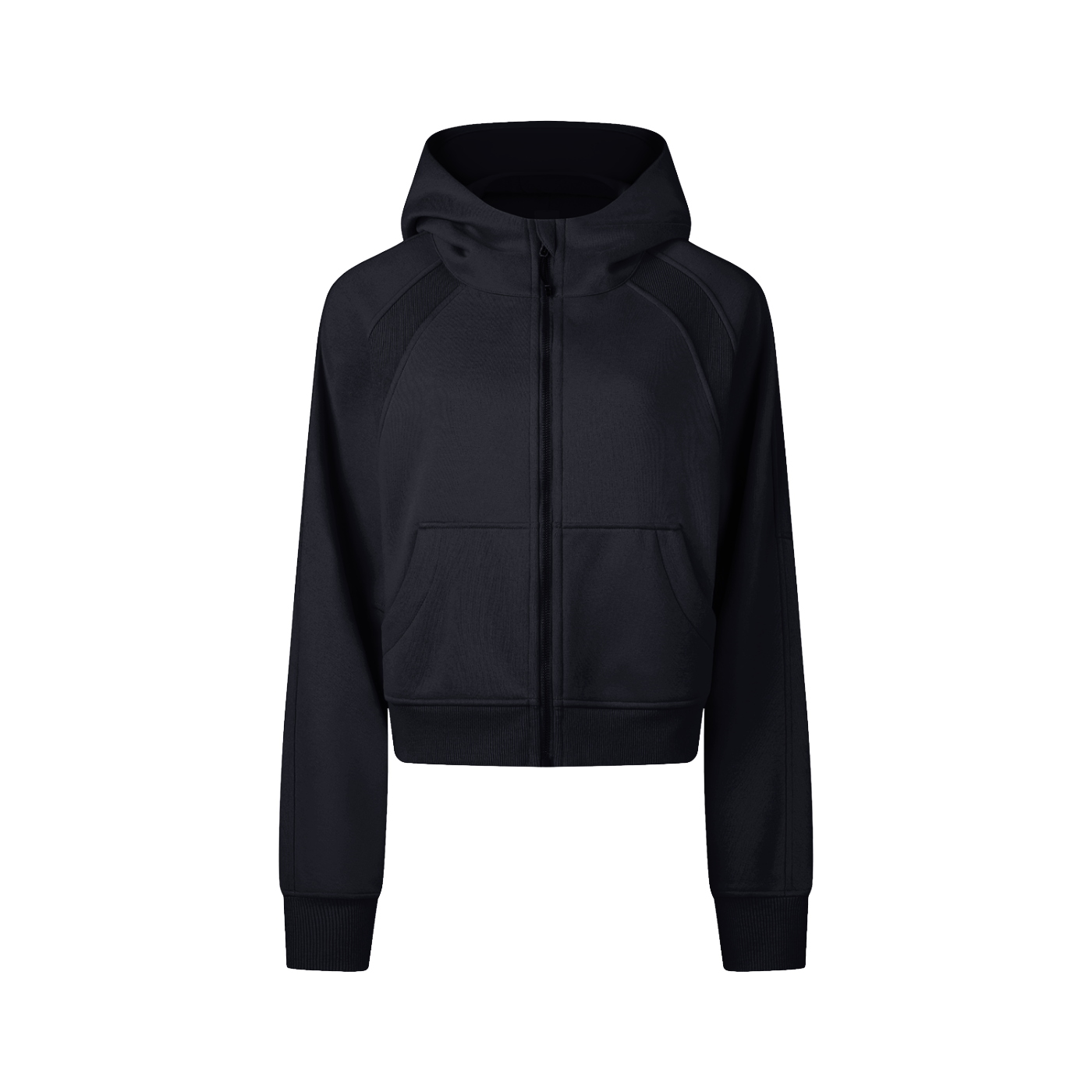 Cropped Zip-Through Hoodie - Calzy Studios