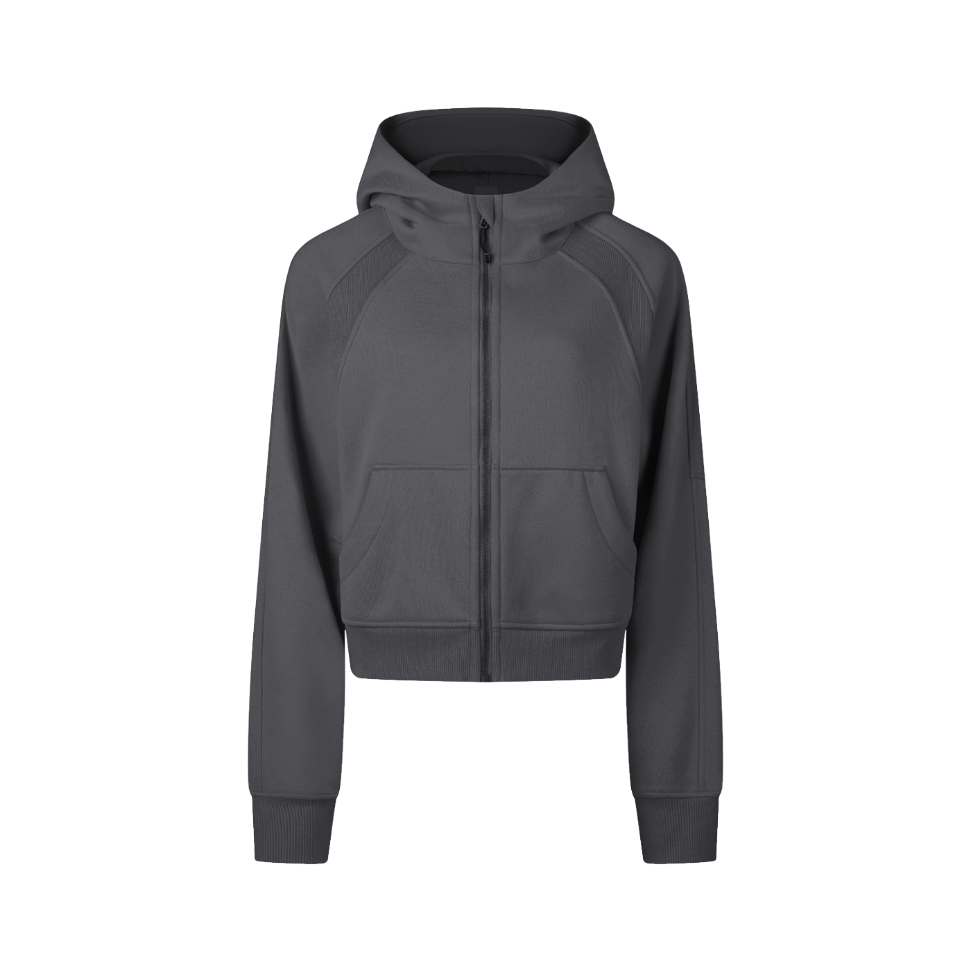 Cropped Zip-Through Hoodie - Calzy Studios
