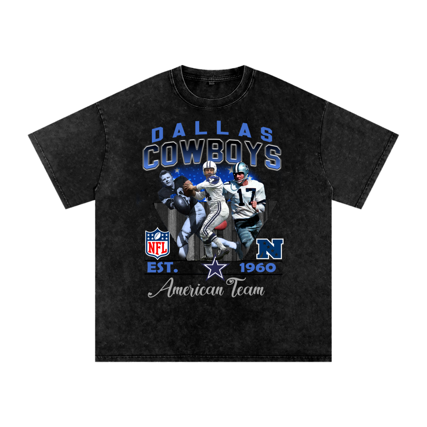 Dallas Cowboys Vintage T-Shirt – Classic NFL Legends Tee | America's Team Est. 1960 - Calzy Studios