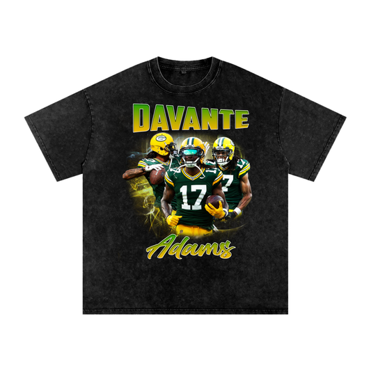 Davante Adams Green Bay Packers T-Shirt – NFL Superstar Wide Receiver Collage Tee - Calzy Studios