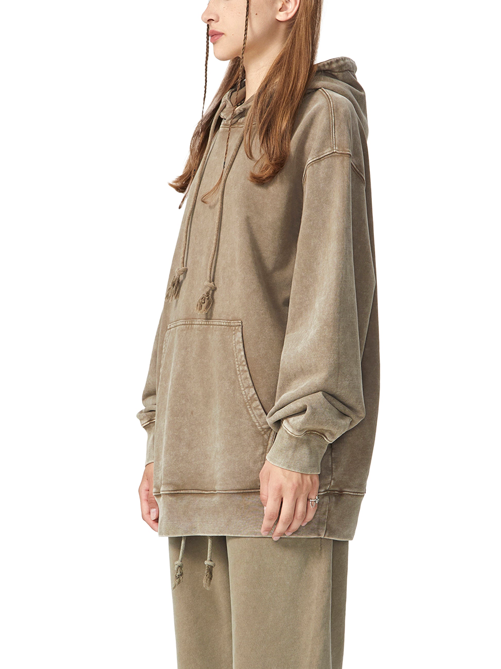 Heavyweight Pure Cotton Classic Snow Washed Hoodie - Calzy Studios