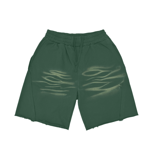 Heavyweight  Vintage Washed  Tiger Stripes Short Pants - 360 GSM - Calzy Studios